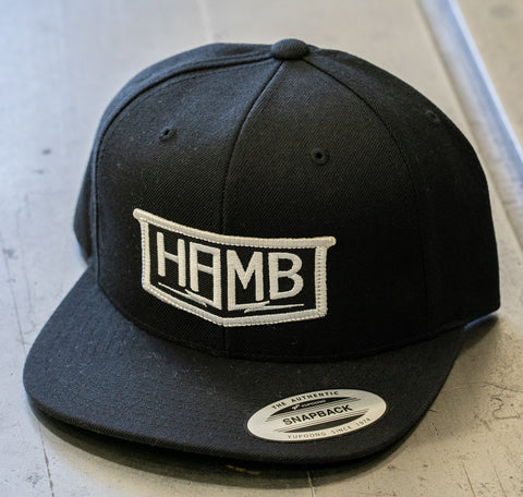The black HAMB Patch Hat